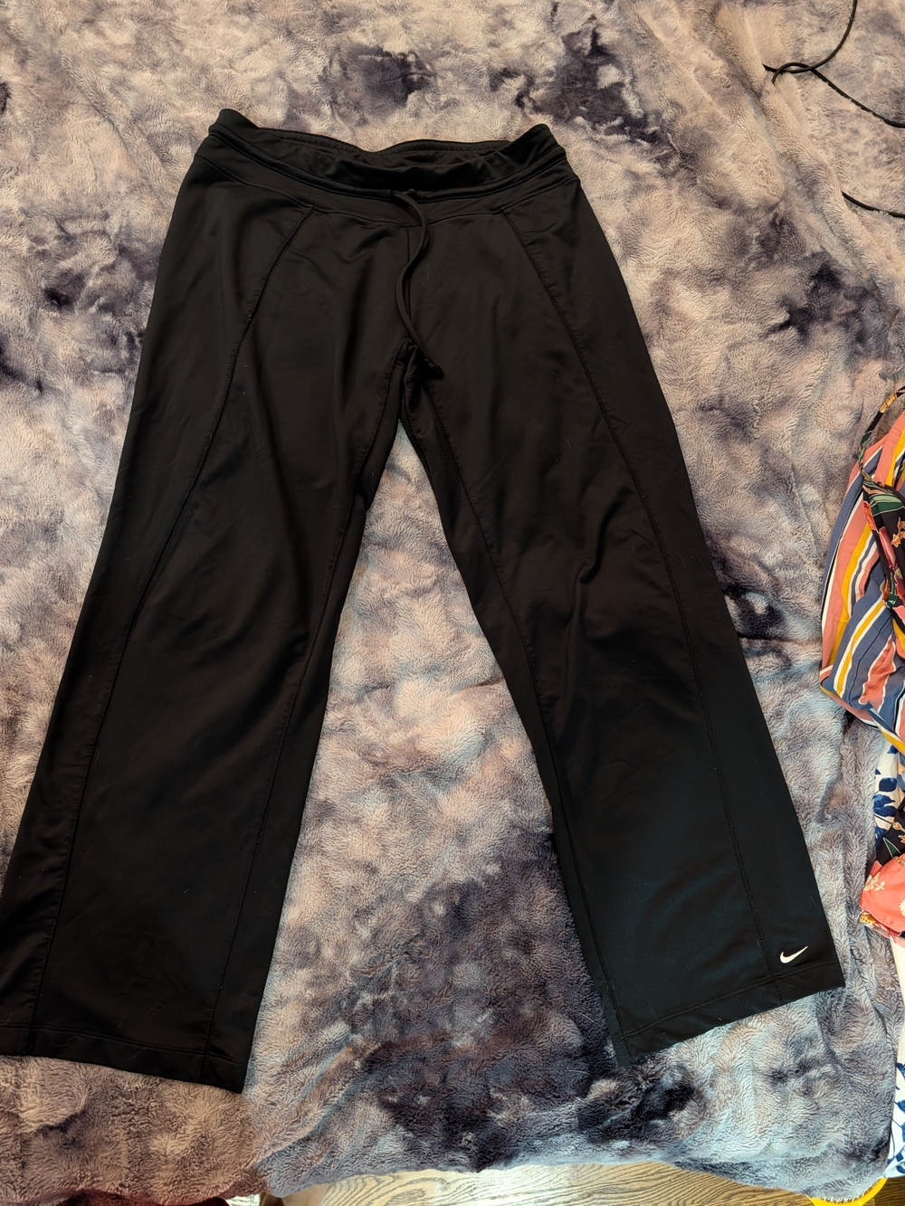 Nike Fit Dry Black Wide-Leg Track Pants